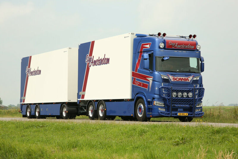 ギャラリービューアに画像をロードする, 【予約】3-5月以降発売予定SIEP AMSTERDAM SCANIA S HIGHLINE CS20H 6X2 TAG AXLE RIGID BOX TRUCK COMBI 6軸 トラック/WSI 建設機械模型 工事車両 1/50 ミニカー
