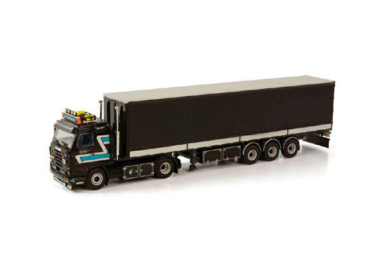 Kaj Timmerman Scania 3 Serie Streamline 4x2 curtain tarpaulin trailer  /WSI  1/50 ミニチュア 建設機械模型 工事車両