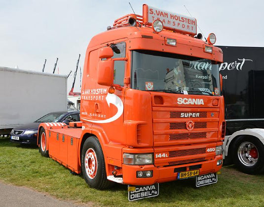 【予約】12月以降発売予定Holstein; SCANIA R4 FLAT ROOF 4X2 トラック トラクタ/建設機械模型 工事車両 WSI 1/50 ミニチュア