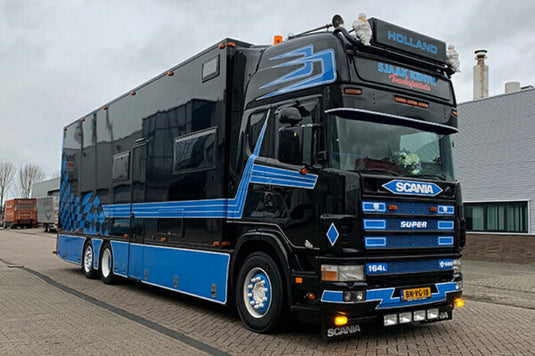 【予約】12月以降発売予定Sjaak Kentie Truckspecials  SCANIA R4 TOPLINE 6X2 TAG AXLE RIGED BOX TRUCKトラック/WSI 建設機械模型 工事車両 1/50 ミニカー