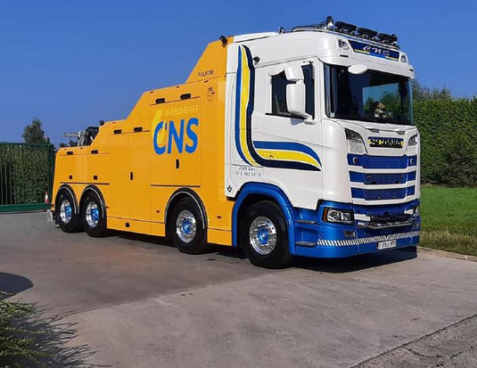 【予約】12月以降発売予定CNS Takeldienst; SCANIA S NORMAL CS20N 8X4 FALKOM トラック トラクタ/建設機械模型 工事車両 WSI 1/50 ミニチュア