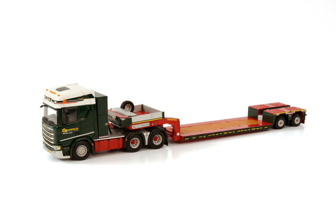 GOUDRIAAN; SCANIAスカニア R HIGHLINE CR20H 6X4 LOW LOADER EURO 2軸 /WSI トラック トラクタ 1/50 建設機械模型 ミニチュア ミニカー