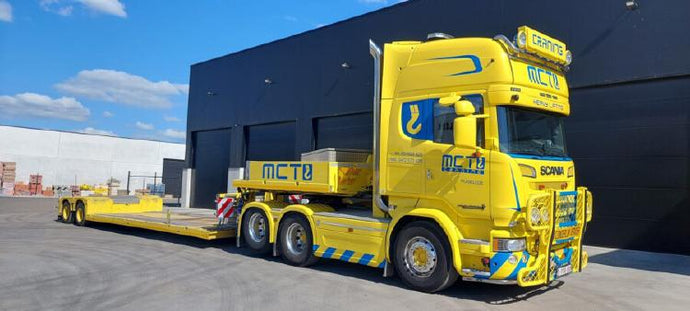 【予約】2023年3月以降発売予定MCT Craning; SCANIA STREAMLINE TOPLINE 6X2 TAG AXLE LOW LOADER -2軸 トレーラー トラック /建設機械模型 工事車両 WSI 1/50 ミニチュア