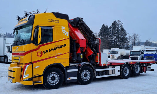 【予約】2024年発売予定KRANRINGEN; VOLVO FH5 GLOBETROTTER RIGED TRUCK 8X2 PALFINGER PK 780002-SH + JIB トラック トレーラー /WSI 1/50 建設機械模型
