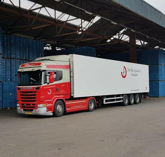 【予約】2024年発売予定DICK VIJN LOGISTIEK; SCANIA STREAMLINE HIGHLINE 4X2 リーファートレーラー  3軸 トラック /WSI 1/50 建設機械模型