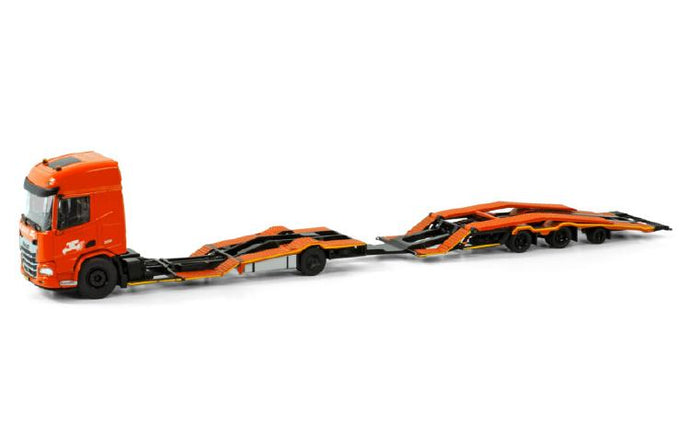 【予約】2024年発売予定DAF XD SH WITH TOP LIGHTS 4X2 RIGED TRUCK TRANSPORTER TRUCK 4X2 TRUCK TRANSPORTER DRAWBAR TRAILER - 3 AXLE /トラックWSI 1/50 建設機械模型