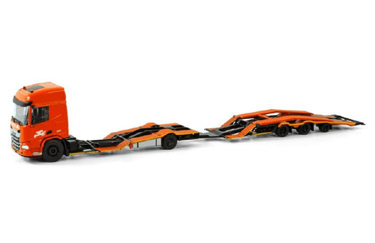 【予約】2024年発売予定DAF XD SH WITH TOP LIGHTS 4X2 RIGED TRUCK TRANSPORTER TRUCK 4X2 TRUCK TRANSPORTER DRAWBAR TRAILER - 3 AXLE /トラックWSI 1/50 建設機械模型