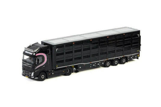 Lunteren B.V. Volvo FH4 ??Globetrotter cattle trailer 3 axle  /WSI  1/50 ミニチュア 建設機械模垁E工事車両