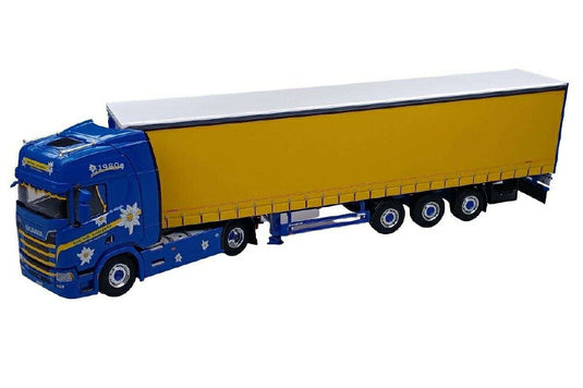 Kurt Kalt Transporte Scania Next Gen R-Serie curtain tarpaulin semitrailer 3axle  /WSI  1/50 ミニチュア 建設機械模垁E工事車両