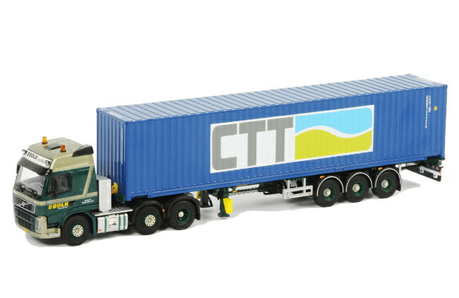 VOLVOボルボ FM Globetrotter Container Trailer  3軸 & 45 FT Container トレーラー　模型/WSIダブリューエスアイ 1/50 10268