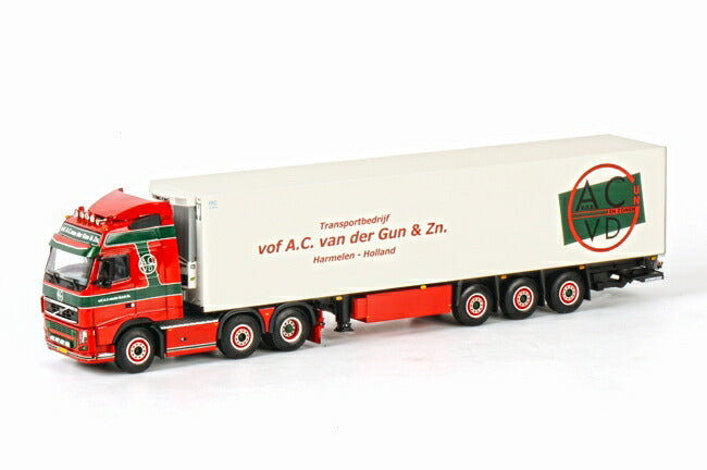 A.C. van der Gun　VOLVO FH3 Globetrotter　リーファートレーラー　/WSI  1/50 模型