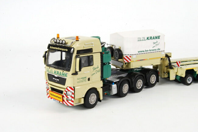 ギャラリービューアに画像をロードする, H.N. Krane MAN TGX XXL Scheuerle Intercombi + VW Transporter BF3  /WSI 1/50 ダイキャスト 建設機械模型
