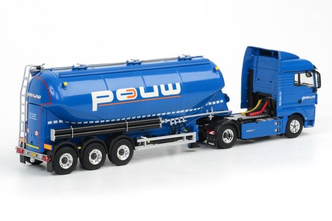 ギャラリービューアに画像をロードする, Pouw Vloeivloeren MAN TGX XLX bellied powder tankerタンク /WSI 1/50 模型 トラック
