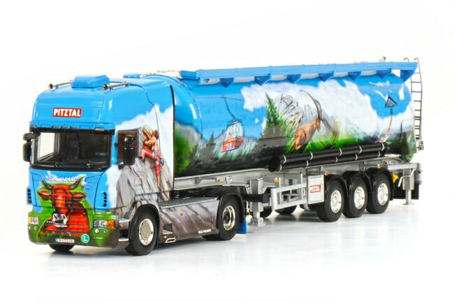 Silo Melmer SCANIAスカニア R Topline Bulk Trailer Kipper トレーラー /WSI 1/50 模型