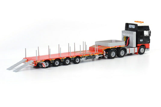 Multiwheels DAF XF 95 Super Space Cab 低床セミトレーラー 4軸 /WSI 1/50 模型