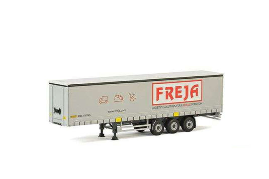 Freja curtainside semitrailer 3-axle  /WSI  1/50 ミニチュア 建設機械模垁E工事車両