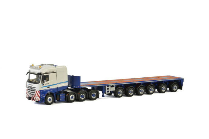 Premium Line Tadano  MERCEDES BENZ AROCS BIG SPACE 8x4 BALLAST TRAILER  6軸 トレーラー/WSI 建設機械模型 工事車両 1/50 ミニカー