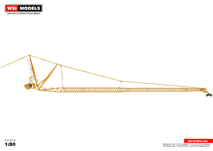 【予約】10-12月以降発売予定Premium Line  LIEBHERR LTM 1500 JIB YELLOW モバイルクレーン/WSI 建設機械模型 工事車両 1/50 ミニカー