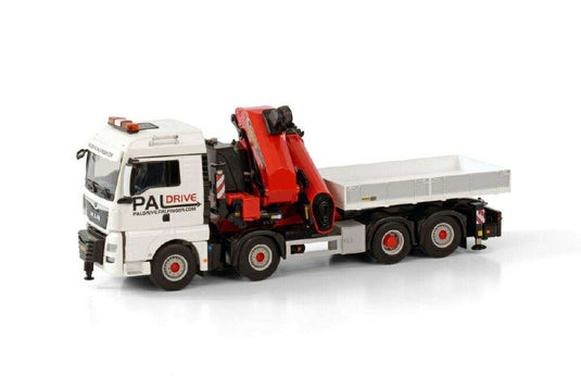 Premium Line MAN TGX XLX Euro 6c 8x4 Swap Body Palfinger PK165.002 TEC7  /WSI  1/50 ミニチュア 建設機械模型 工事車両