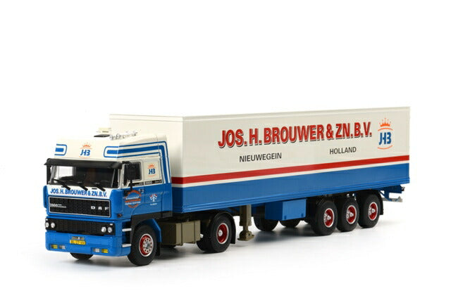 Jos H Brouwer DAF 3600 Space Cab Box トレーラー3軸 /WSI 1/50 模型 トラック