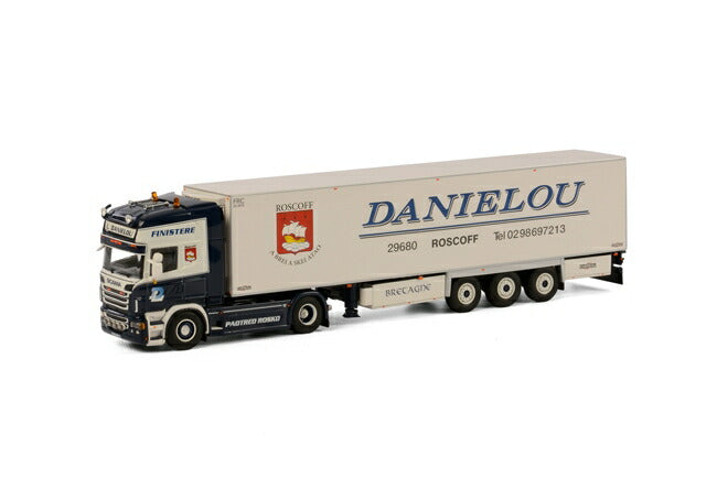 【予約】7-9月以降発売予定Danielou SCANIAスカニア R Topline リーファートレーラー Thermoking 3軸 /WSI 1/50 模型ミニカー