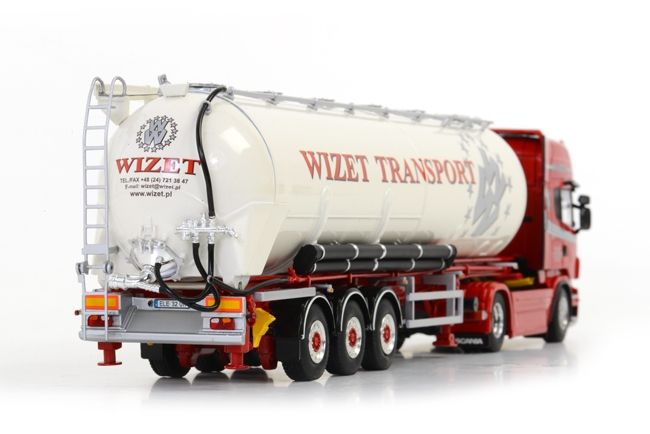 ギャラリービューアに画像をロードする, Wizet Transport SCANIAスカニア R Topline バルクトレーラー Kipper   3軸 /WSI 1/50 模型ミニカー
