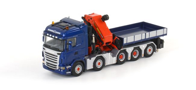 【予約】7-9月以降発売予定Palfinger SCANIAスカニア R Highline + Ballast Box Palfinger PK 150002 + Jibトラック /WSI 1/50 模型