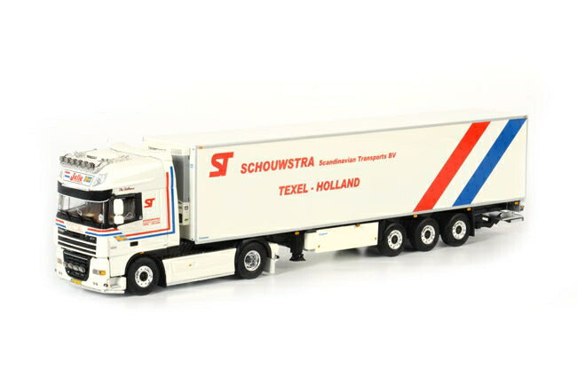 Schouwstra Transport DAF XF 105 Super Space cab リーファートレーラーThermoking 3軸 トラック/WSI 1/50 建設機械模型
