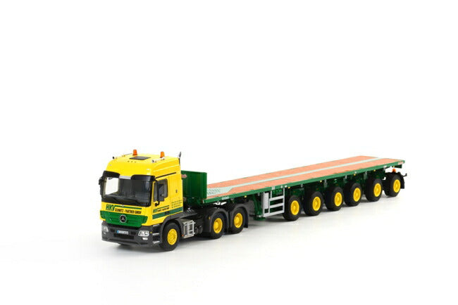 HKV MERCEDES Actrosメルセデスアクトロス バラストトレーラー6軸 トラック/WSI 1/50 建設機械模型
