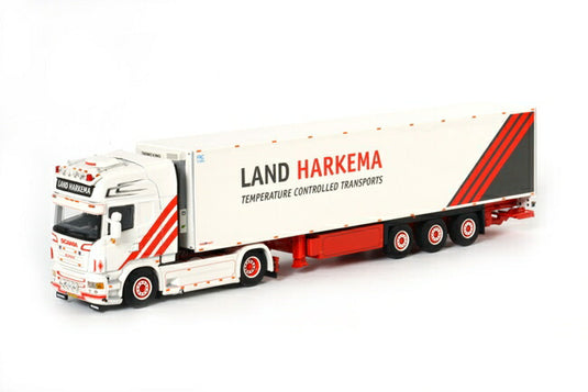 【予約】12月以降発売予定Land Harkema SCANIAスカニア R Topline リーファートレーラー Thermoking 3軸 トラック/WSI 1/50 建設機械模型