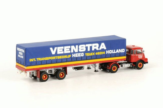 Veenstra Heeg DAF DO 2000 クラシックカーテンサイダートレーラー トラック　/WSI 1/50 ダイキャスト　建設機械模型