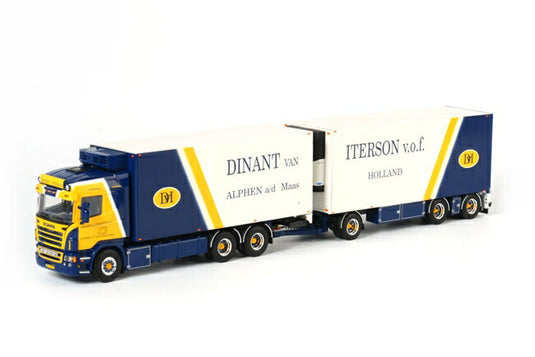 Dinant van Iterson SCANIAスカニア R Highline Combi　トラック　/WSI 1/50 ダイキャスト　建設機械模型