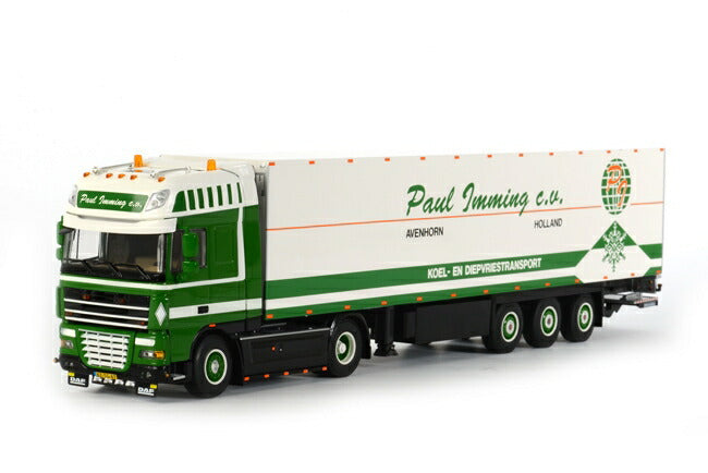【予約】2014年1-3月以降発売予定Paul Imming DAF XF 105 Super Space Cab リーファートレーラーキャリア 3軸 トラック /WSI 建設機械模型　1/50