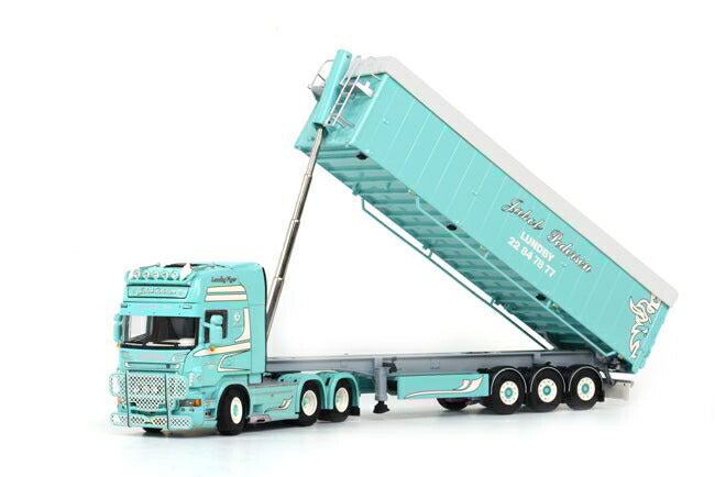 Jakob Pedersen SCANIAスカニア R Topline Tip Trailer Volume 3軸　トラック /WSI 建設機械模型　1/50