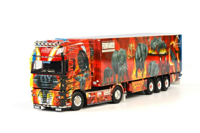 Jochen Franz DAF XF 105 Super Space Cab リーファートレーラー Thermoking 3軸 トラック　トレーラー /WSI 建設機械模型　1/50