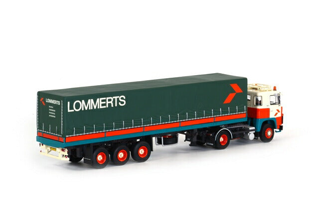 ギャラリービューアに画像をロードする, Lommerts SCANIAスカニア 111/141 クラシック　カーテンサイダートレーラー　/WSI 1/50 建設機械模型
