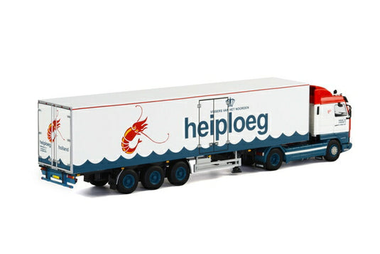 Heiploeg SCANIAスカニア T113/T143 Streamline リーファートレーラー Thermoking 3軸　トラック　/WSI 1/50 建設機械模型