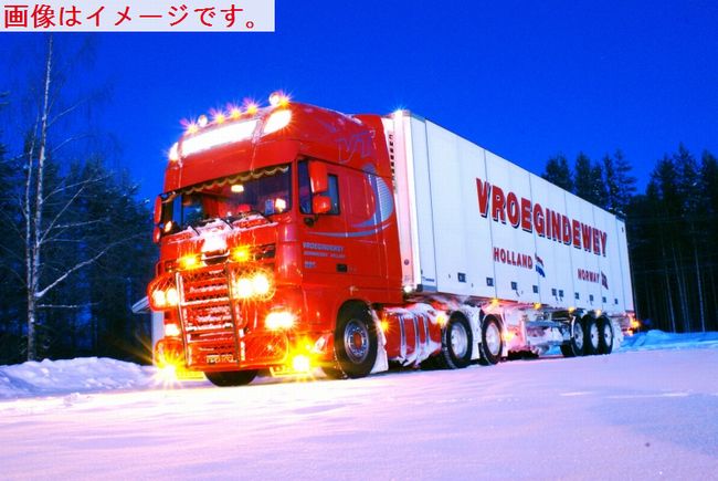 【予約】2014年4-6月以降発売予定Vroegindewey DAF XF 105 Super Space Cab リーファートレーラー　キャリア 3軸 トラック　/WSI 1/50 建設機械模型