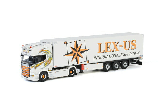 ギャラリービューアに画像をロードする, Lex-Us SCANIAスカニア R Topline リーファートレーラー Thermoking 3軸 /WSI　1/50 建設機械模型
