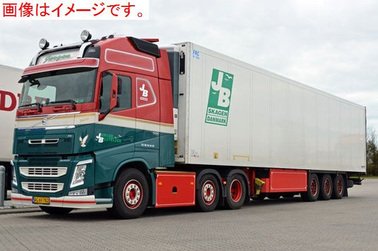 【予約】7-9月以降発売予定Jorgen Bertelsen Volvoボルボ FH4 GL XL リーファートレーラー Thermoking 3軸 /WSI　1/50 建設機械模型