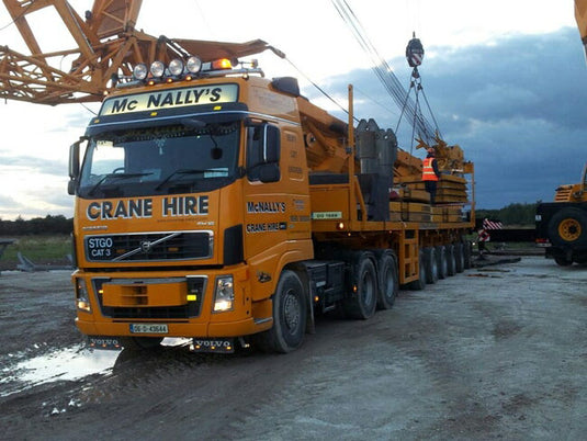 【予約】10-12月以降発売予定MC Nally's VOLVO FH2 Globetrotter Nooteboomノーテブーム バラストトレーラー + Ballast set as load トラック /WSI 1/50 建設機械模型　ミニカー