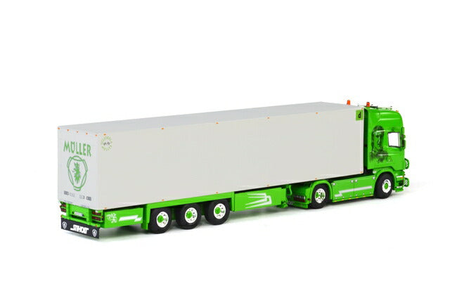 ギャラリービューアに画像をロードする, Muller SCANIAスカニア R Topline リーファートレーラー Thermoking 3軸 トレーラー トラック /WSI 1/50 建設機械模型　ミニカー

