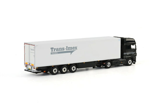 Trans Imex DAF new XF SSC リーファートレーラーキャリア　3軸 トラック/WSI　1/50 建設機械模型　ミニカー