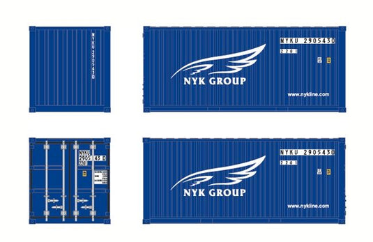 【予約】10-12月以降発売予定NYK Group　2x 20フィートコンテナ /WSI　1/50 建設機械模型　ミニカー