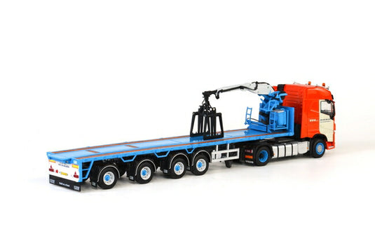 Van der Meijden Volvo FH4 Globetrotter ブリックトレーラー 4軸 トラック/WSI　1/50 建設機械模型　ミニカー