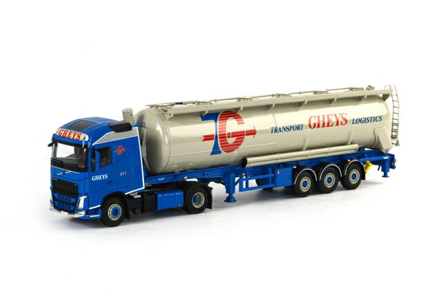 Gheys Volvo FH4 Globetrotter Tanker Powder Kipper 3軸 トラック/WSI　1/50 建設機械模型　ミニカー