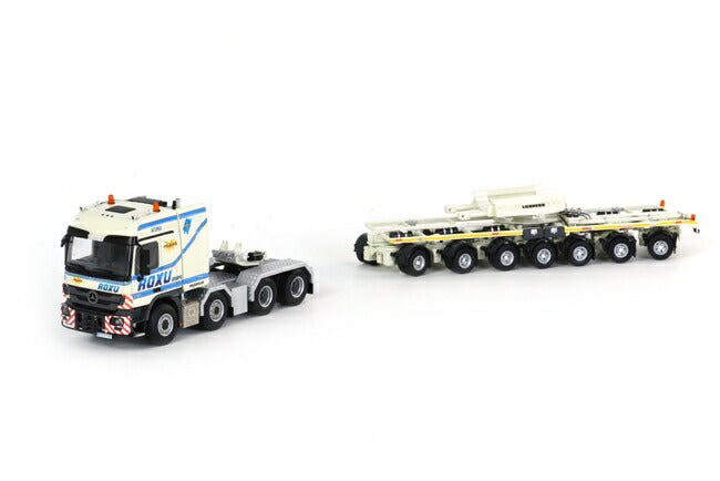 ギャラリービューアに画像をロードする, Roxu メルセデスベンツ MP3 L  Boom transporter トラックトレーラー/WSI　1/50 建設機械模型　ミニカー
