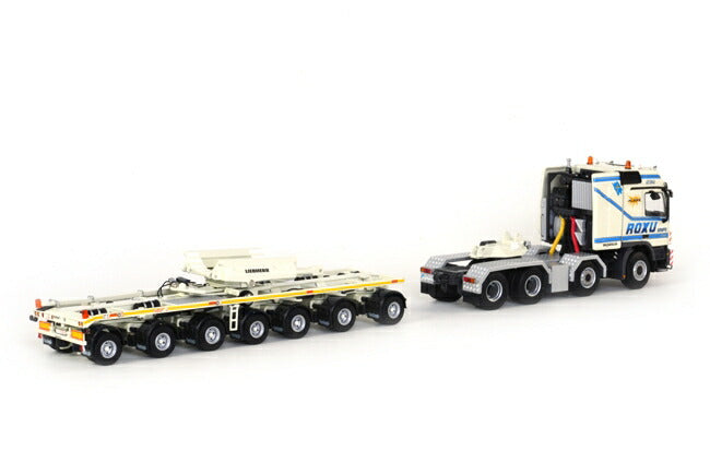 ギャラリービューアに画像をロードする, Roxu メルセデスベンツ MP3 L  Boom transporter トラックトレーラー/WSI　1/50 建設機械模型　ミニカー
