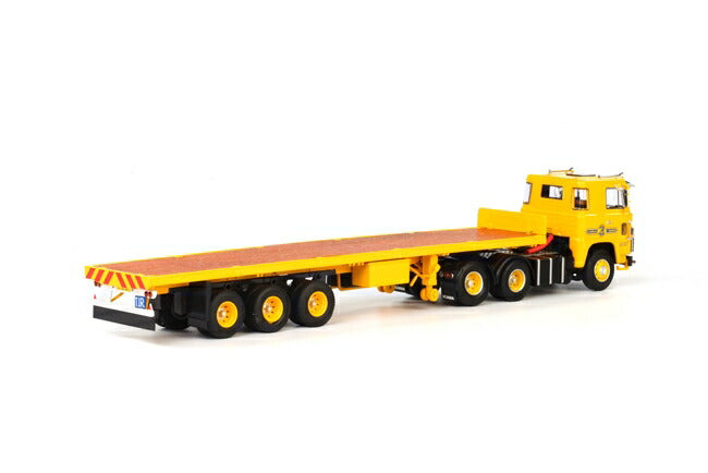 ギャラリービューアに画像をロードする, J. v.d. Berg SCANIAスカニア 111/141 Classic flatbed trailer トラック トレーラー /WSI　1/50 建設機械模型　ミニカー
