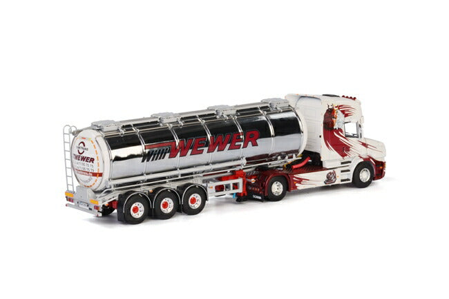 ギャラリービューアに画像をロードする, Wewer SCANIAスカニア T Topline Tanker Liquid 3軸 トラック /WSI　1/50 建設機械模型　ミニカー
